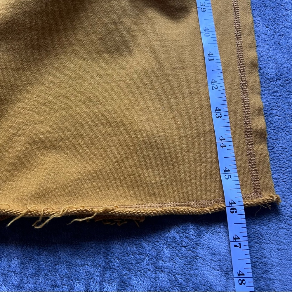 TOV Hoodie Dress Sz M Sweatshirt Short Sleeve Jersey Pockets Distressed Grunge - Picture 7 of 12